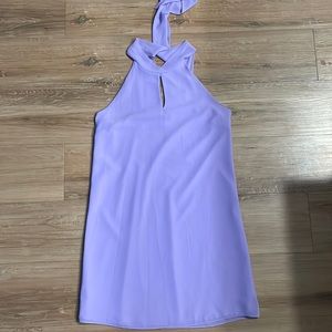 Lilac purple keyhole dress